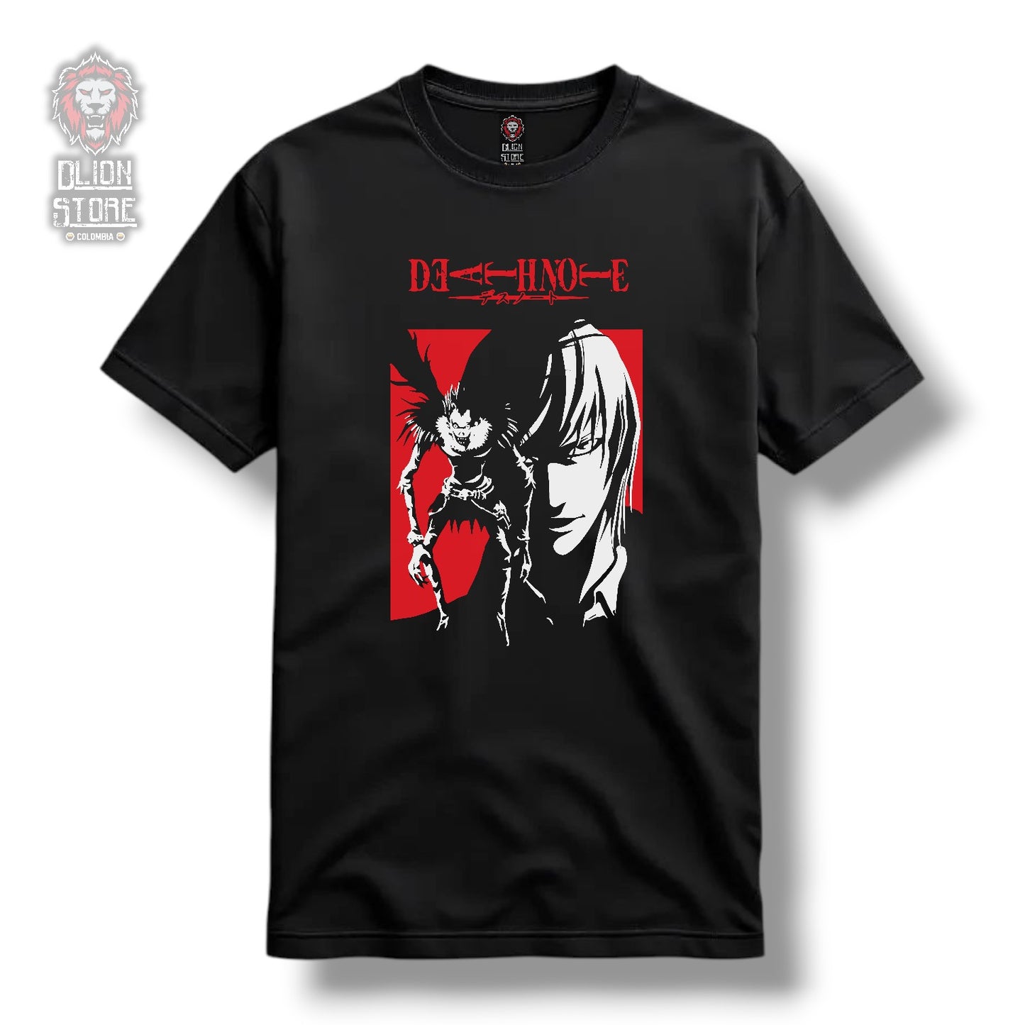 Camiseta Death Note Negra Estampada Unisex - DLion Store Colombia