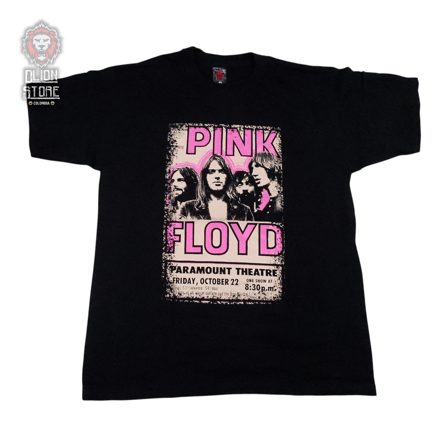 Camiseta negra unisex de Pink Floyd estampada, producto de DLion Store