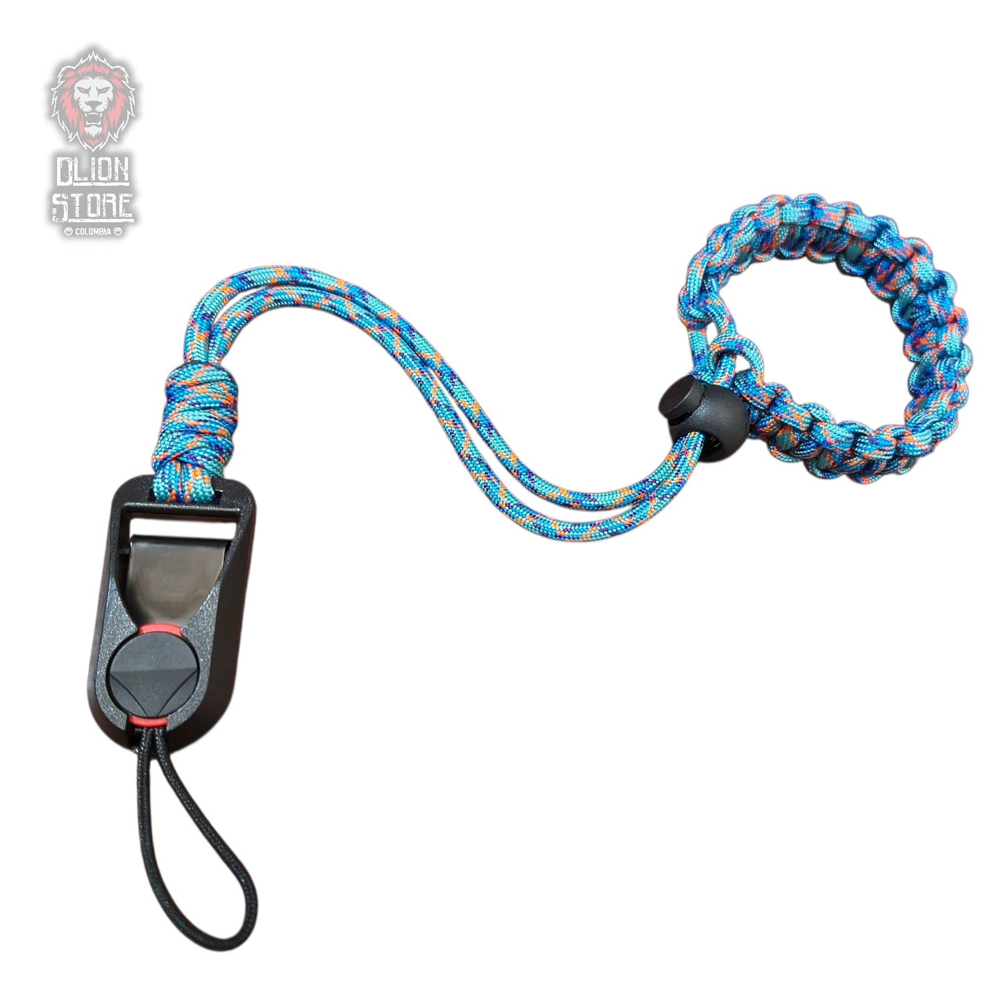 Pulsera Paracord + Broche de Seguridad de liberación Rápida