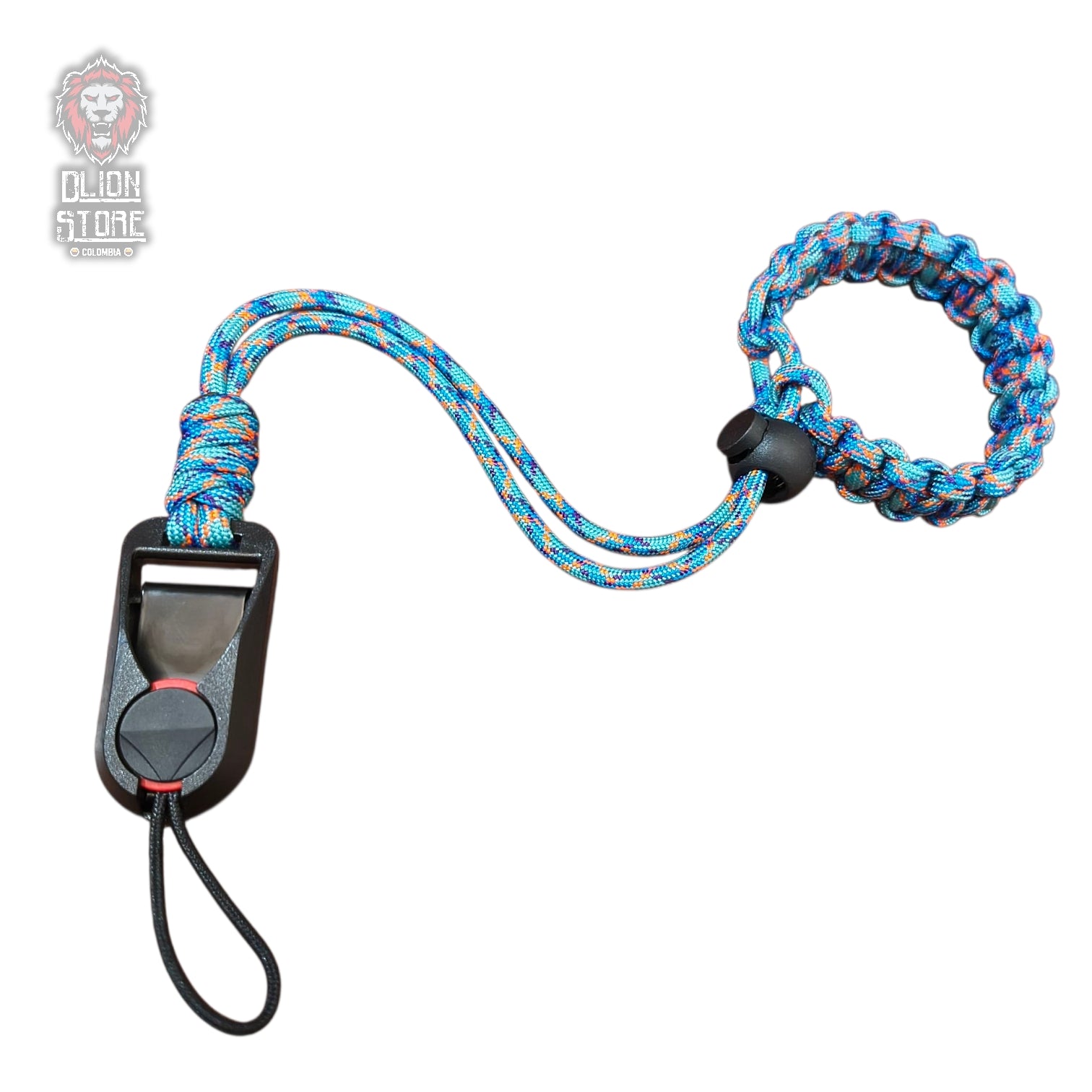 Pulsera Paracord + Broche de Seguridad de liberación Rápida