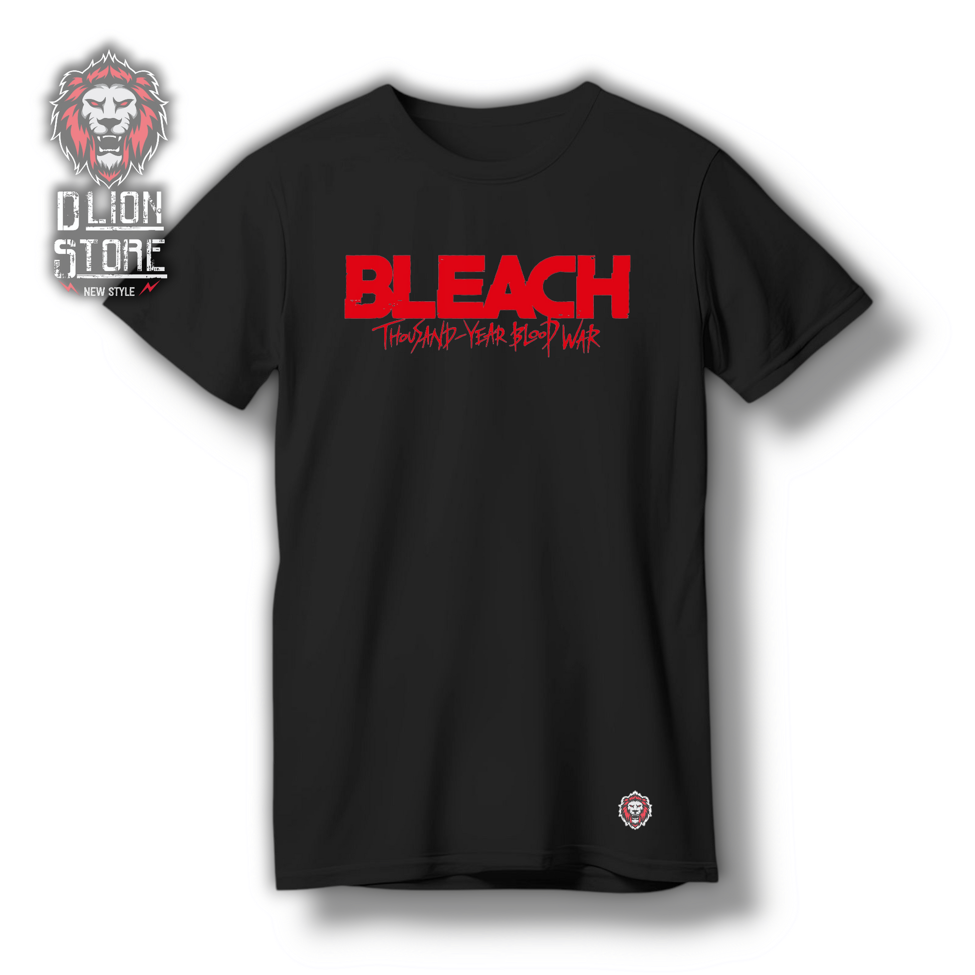 Camiseta negra estampada. Disponible en DLion Store.