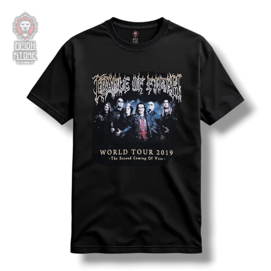 Camiseta Cradle Of Filth Negra Estampada Unisex - DLion Store Colombia