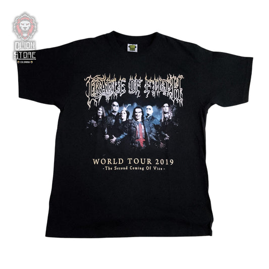 Camiseta negra unisex de Cradle Of Filth estampada, producto de DLion Store