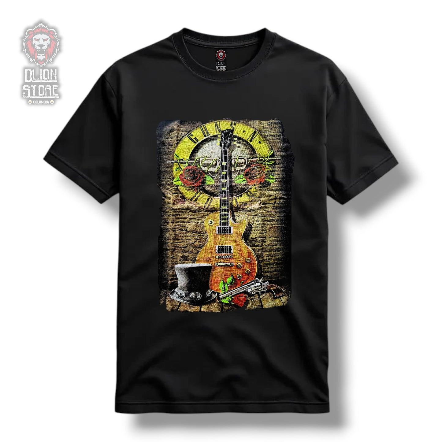 Camiseta Guns and Roses Guitarra