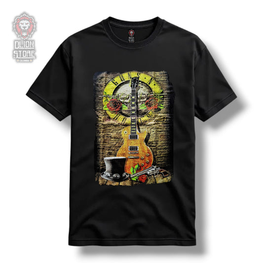 Camiseta Guns and Roses Guitarra