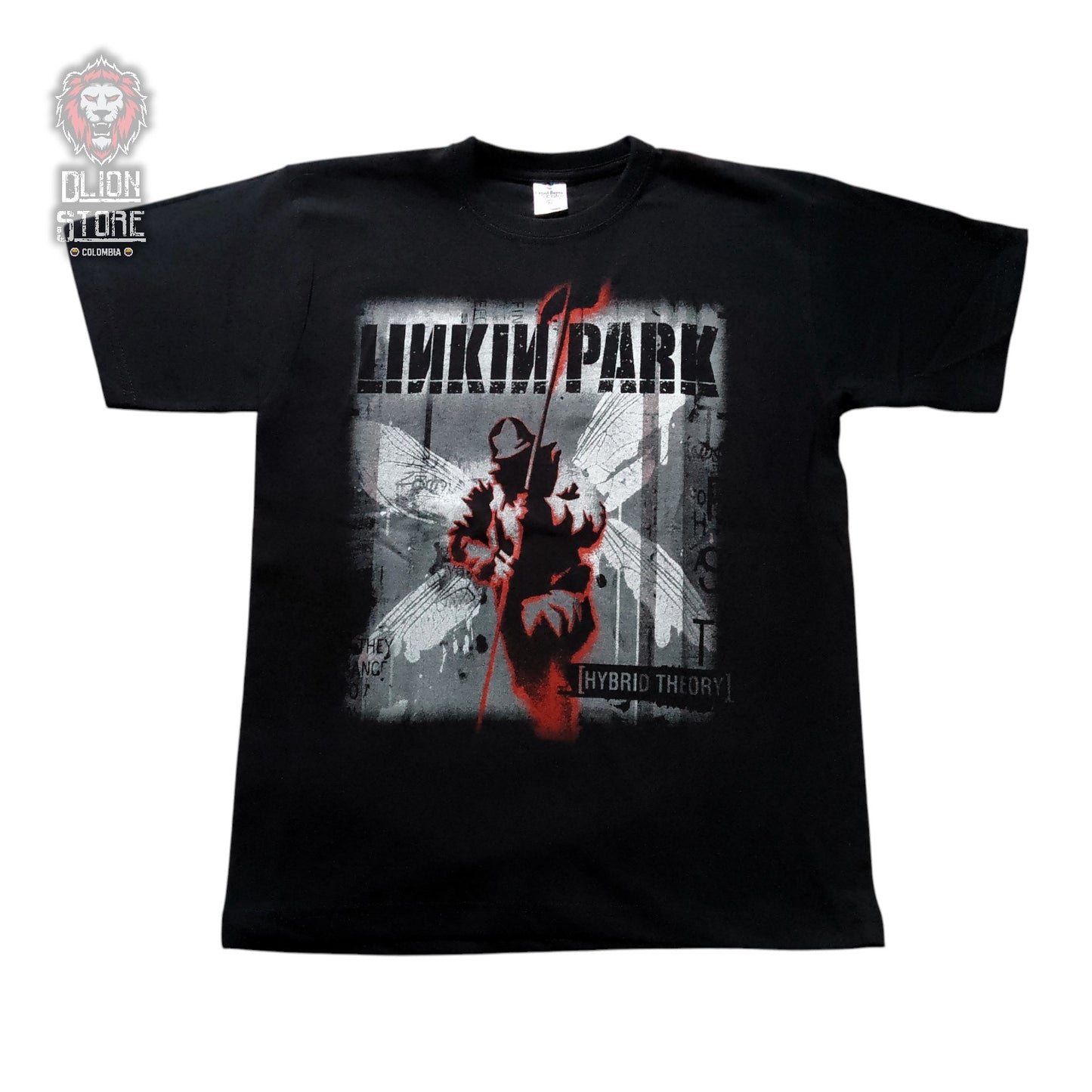 Camiseta negra de Linkin Park estampada, producto de DLion Store