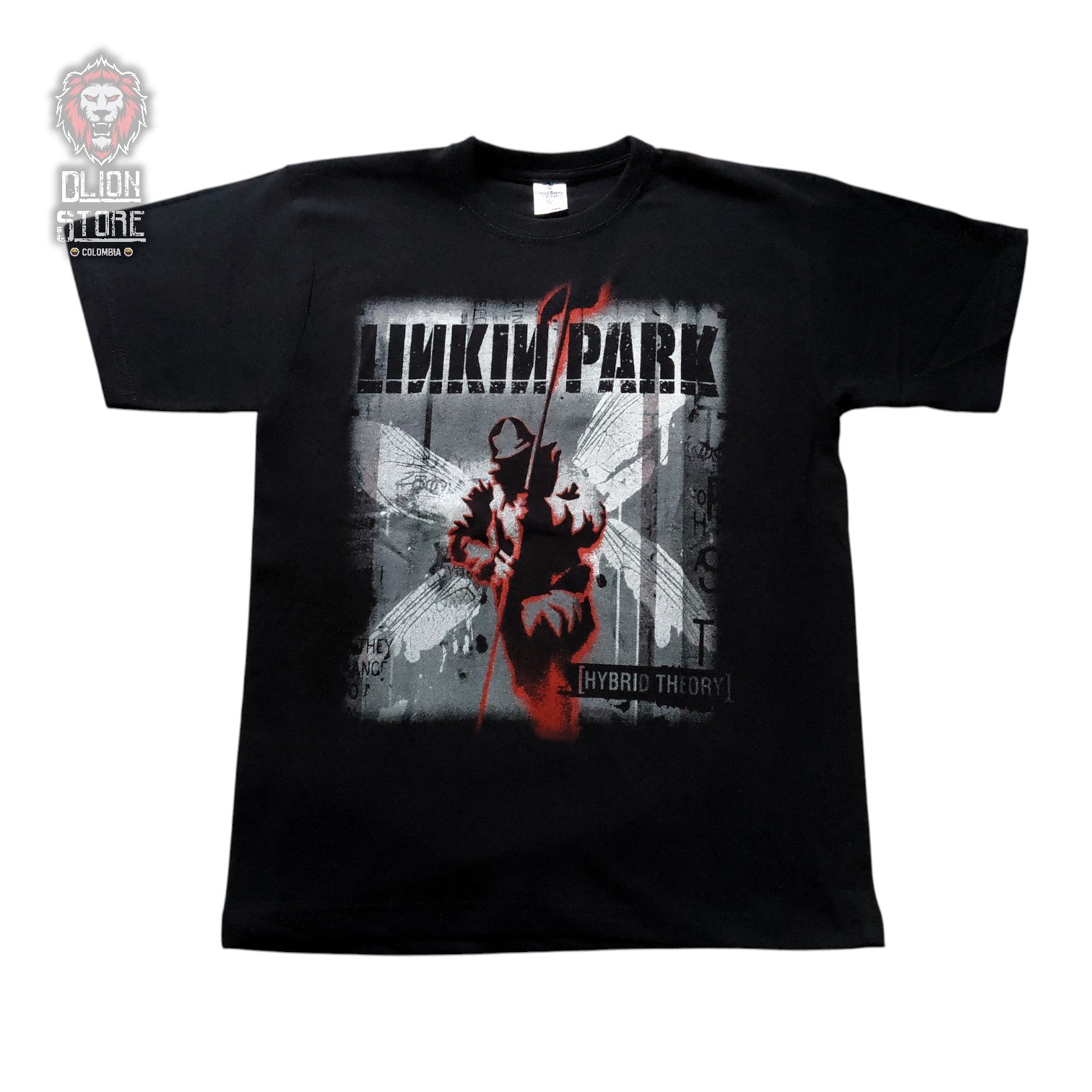 Camiseta negra de Linkin Park estampada, producto de DLion Store