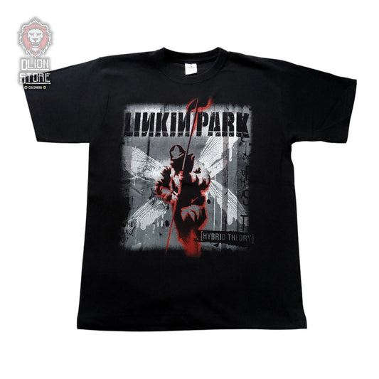 Camiseta negra de Linkin Park estampada, producto de DLion Store