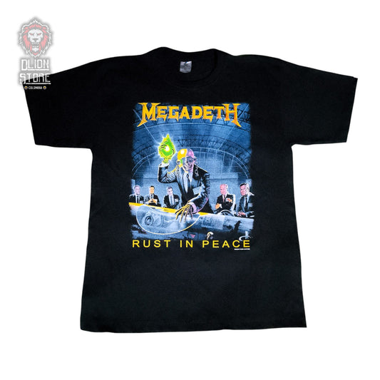 Camiseta negra unisex de Megadeath estampada, producto de DLion Store