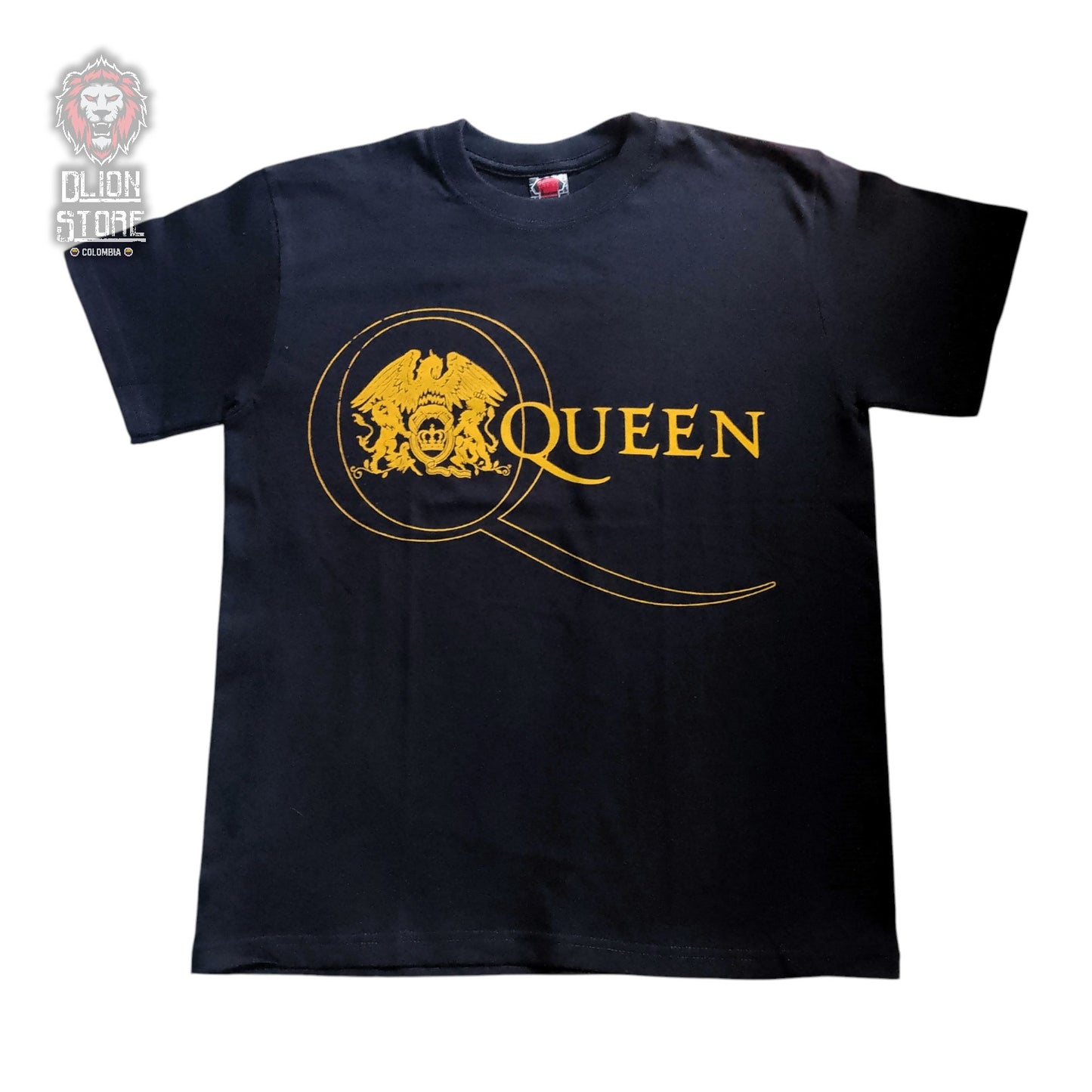 Camiseta negra unisex de Queen estampada, producto de DLion Store