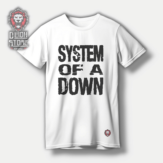 Camiseta Blanca estampada. Disponible en DLion Store.