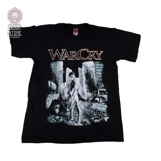 Camiseta negra unisex de WarCry estampada, producto de DLion Store