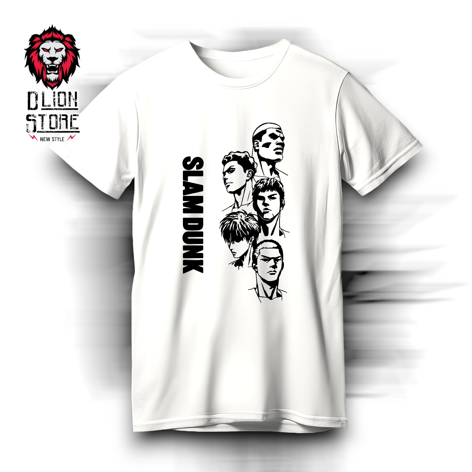 Camiseta Blanca estampada. Disponible en DLion Store.