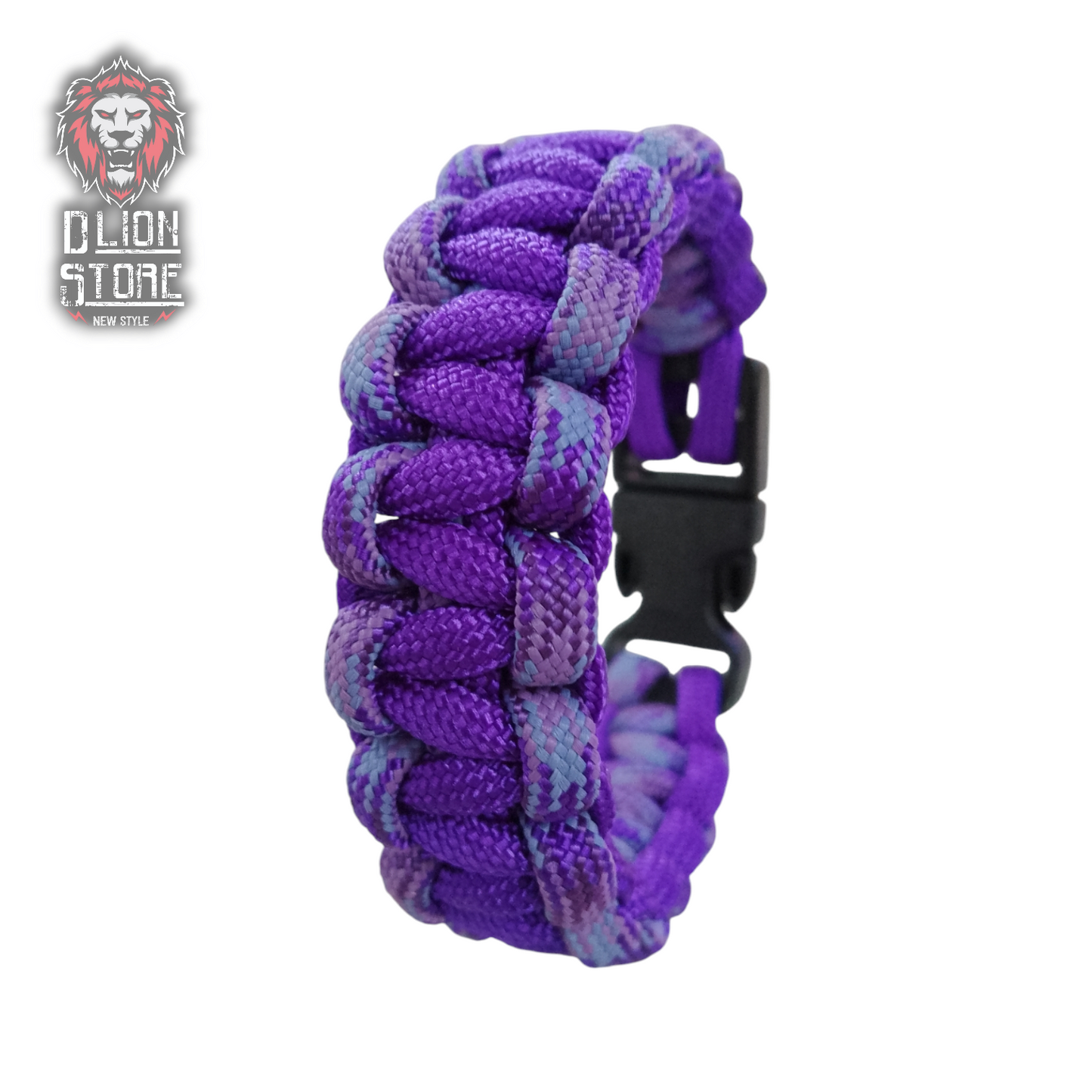 Pulsera Paracord Neon Purple + Blend